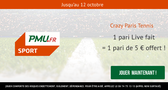 pmu-sport-crazy-paris-tennis-roland-garros-pari-live-5-euros-offerts